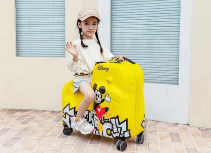 Disney Kinderkoffer – Mickey & Minnie Reisetasche mit Rollen und Zahlenschloss