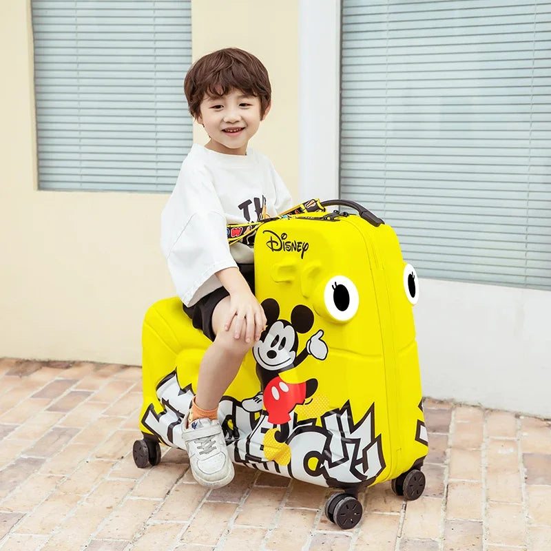 Disney Kinderkoffer – Mickey & Minnie Reisetasche mit Rollen und Zahlenschloss