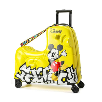 Disney Kinderkoffer – Mickey & Minnie Reisetasche mit Rollen und Zahlenschloss