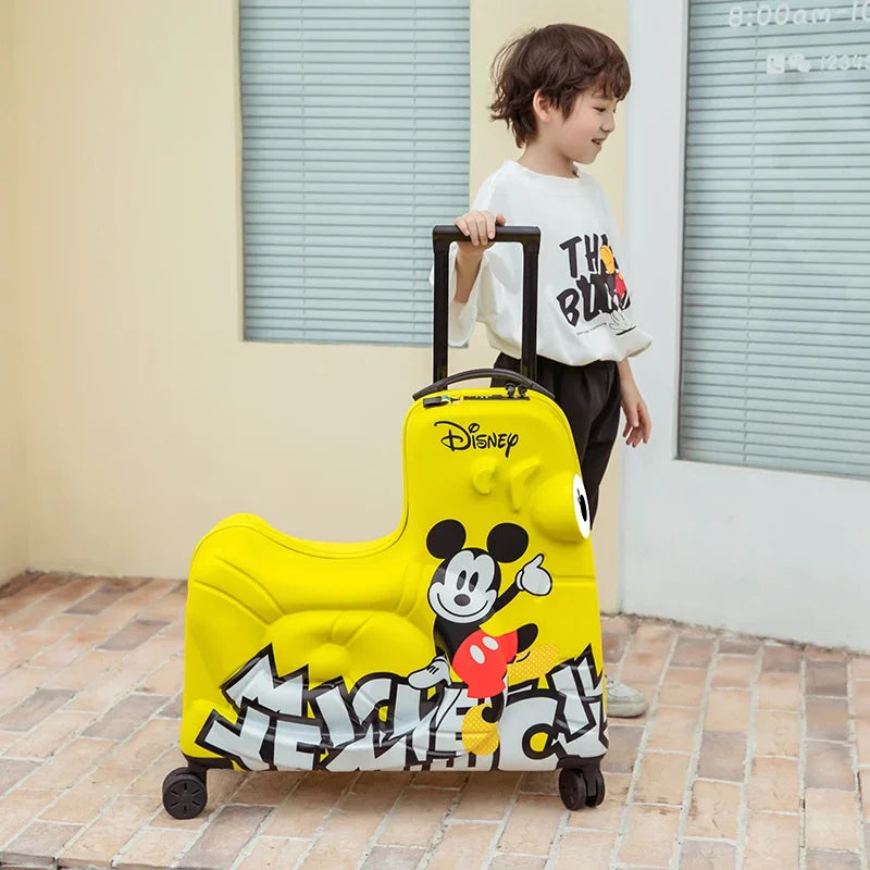 Disney Kinderkoffer – Mickey & Minnie Reisetasche mit Rollen und Zahlenschloss