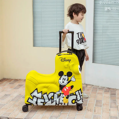 Disney Kinderkoffer – Mickey & Minnie Reisetasche mit Rollen und Zahlenschloss