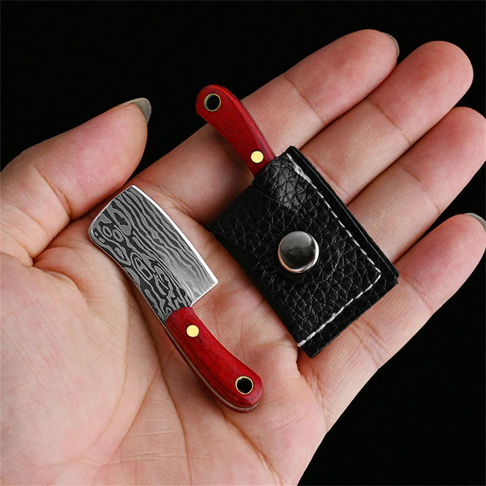 DAGGERA | Verschiedene Mini Messer für Schlüsselanhänger mit klassischem Holzgriff