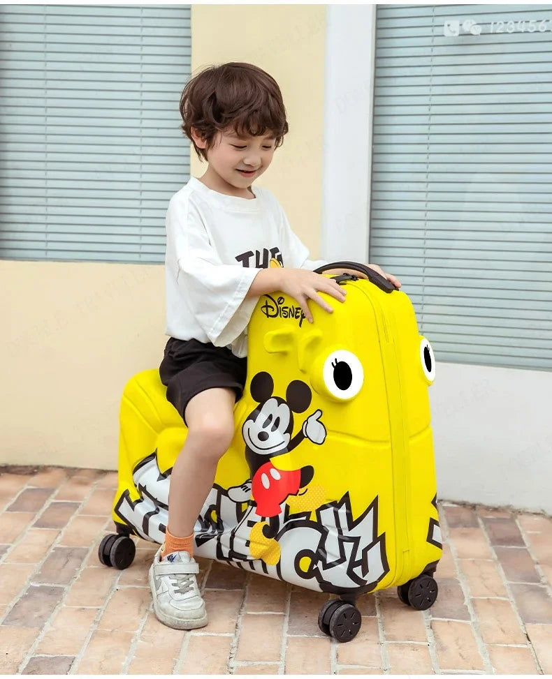 Disney Kinderkoffer – Mickey & Minnie Reisetasche mit Rollen und Zahlenschloss