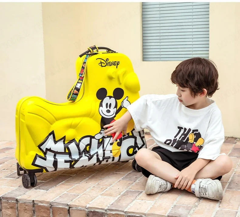 Disney Kinderkoffer – Mickey & Minnie Reisetasche mit Rollen und Zahlenschloss