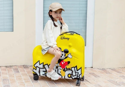 Disney Kinderkoffer – Mickey & Minnie Reisetasche mit Rollen und Zahlenschloss