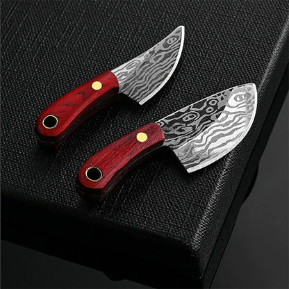 DAGGERA | Verschiedene Mini Messer für Schlüsselanhänger mit klassischem Holzgriff