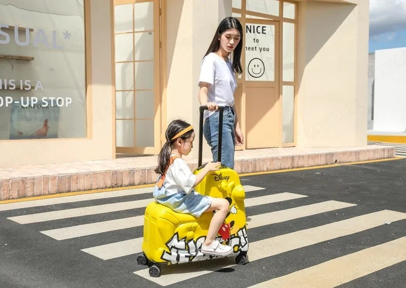 Disney Kinderkoffer – Mickey & Minnie Reisetasche mit Rollen und Zahlenschloss
