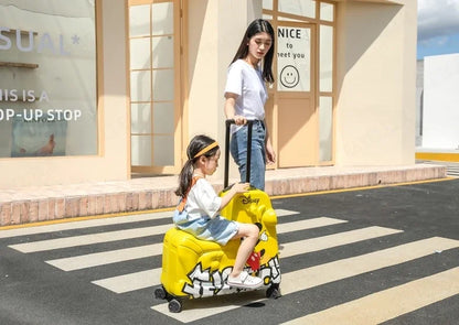 Disney Kinderkoffer – Mickey & Minnie Reisetasche mit Rollen und Zahlenschloss