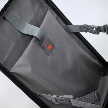Neuer Kinderkoffer mit Sitz – Aluminiumrahmen, Frontöffnung, Rollkoffer, Aufsitzkoffer für Kinder, 22'' Handgepäck