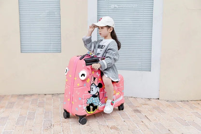 Disney Kinderkoffer – Mickey & Minnie Reisetasche mit Rollen und Zahlenschloss