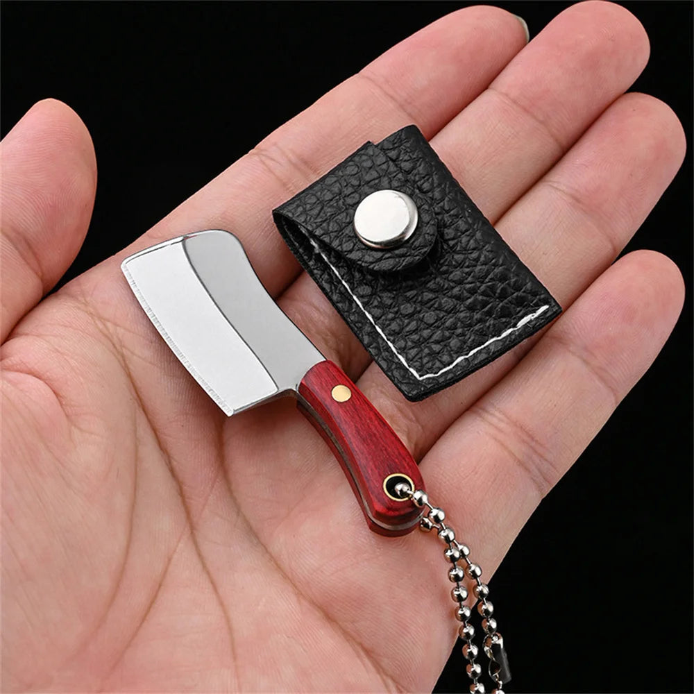 DAGGERA | Verschiedene Mini Messer für Schlüsselanhänger mit klassischem Holzgriff