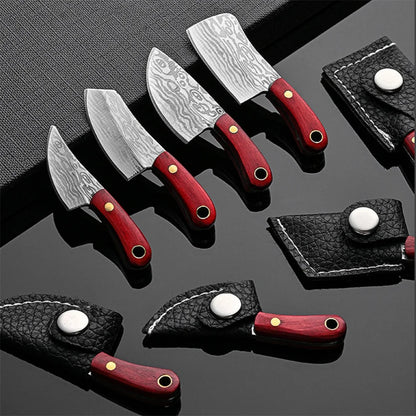 DAGGERA | Verschiedene Mini Messer für Schlüsselanhänger mit klassischem Holzgriff