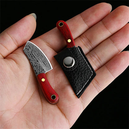 DAGGERA | Verschiedene Mini Messer für Schlüsselanhänger mit klassischem Holzgriff