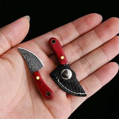 DAGGERA | Verschiedene Mini Messer für Schlüsselanhänger mit klassischem Holzgriff