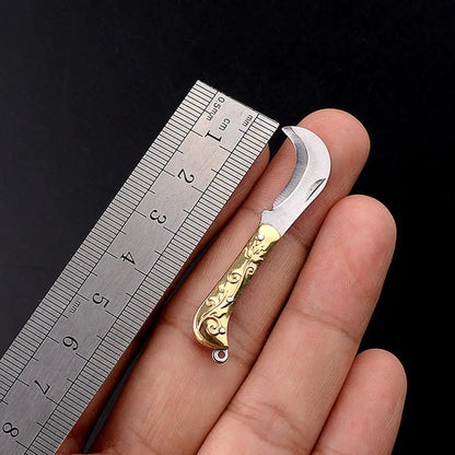 OASIS | Verschiedene Mini Messer edel vergoldet und praktisch klein für den Schlüsselanhänger