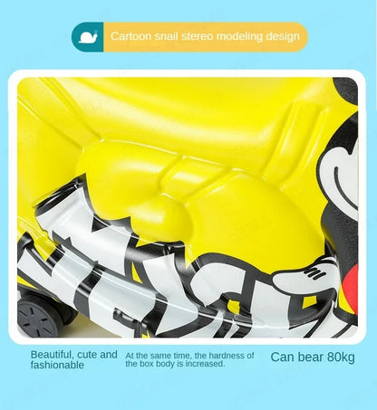 Disney Kinderkoffer – Mickey & Minnie Reisetasche mit Rollen und Zahlenschloss