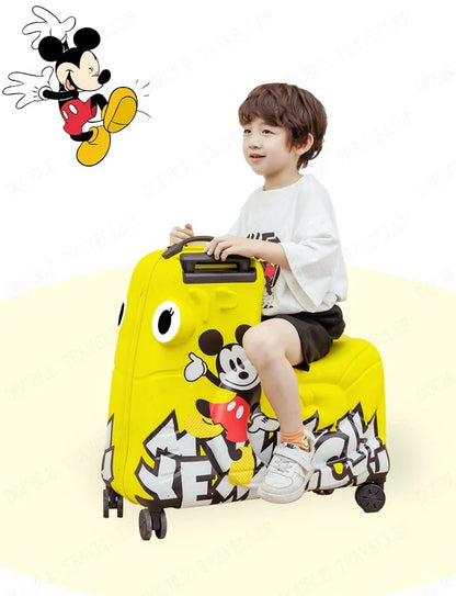 Disney Kinderkoffer – Mickey & Minnie Reisetasche mit Rollen und Zahlenschloss